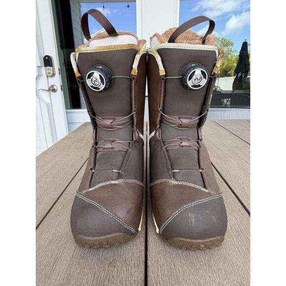 Atomic Glamour BOA snowboard boots Sole Heating Memory Foam Vintage Women 10 - Picture 1 of 7